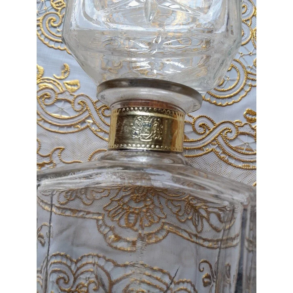 (2) Vintage Schenley Embossed Whiskey Bottle Decanter w/Stoppers 1950’s 1960's
